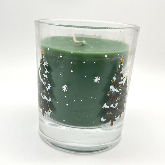 Soy Wax Christmas Candle -Cedar & Teak Scented - 3.5" Glass Jar - Decorative 8oz - Picture 4 of 14